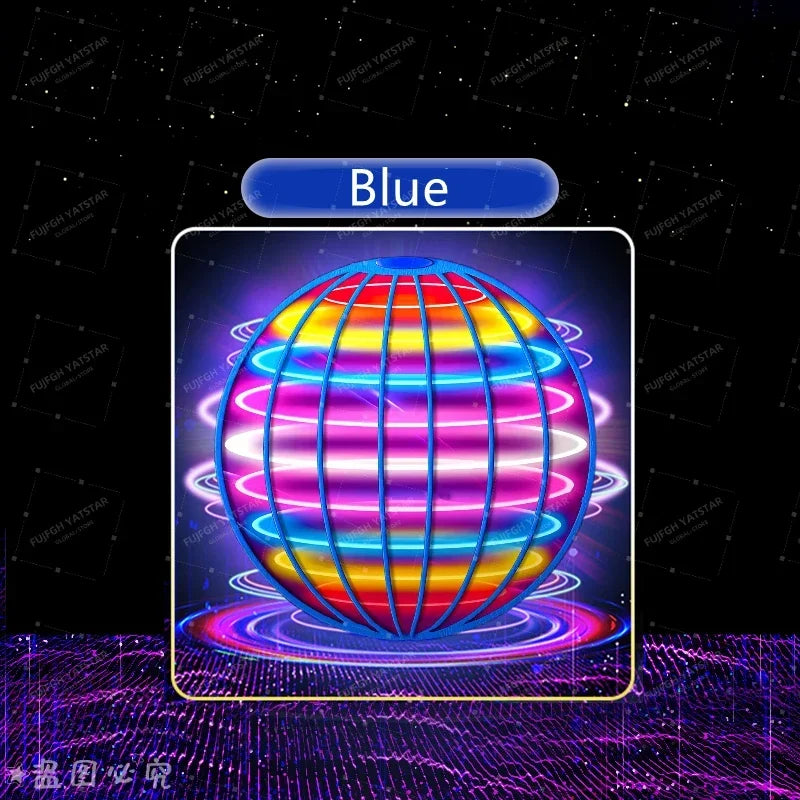 Pro Magic Flying Suspension Ball with Color LED & Auto 360° Gyro Spinner, Anti-Gravity Hover Orb, Outdoor Toy for Teens & Adults