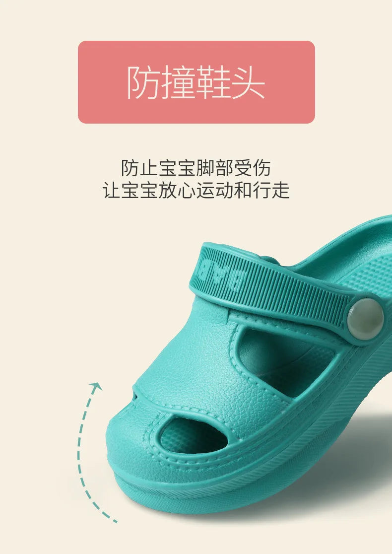 Children's Cave Shoes, Summer Boys, Baby Non-slip Soft Soled Beach Shoes, Girls' Baby Cartoon CHILDREN'S Slippers