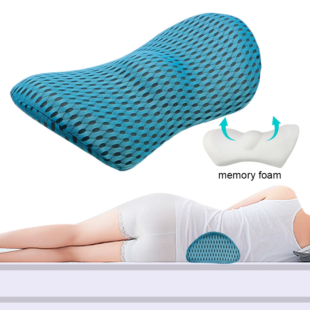 Car Seat Pillows Lumbar Support Waist Low Back Protection Cushion Mat Interior Off Road 4x4 RV Automobile Accessories Universal