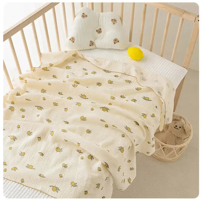 Newborn Baby Cotton Blanket Summer Bedding Babies Stuff  Throw Blanket Muslin Squares Receiving Blanket