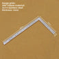 Mini Stainless Steel L-Square Ruler Mini Right Angle Corner Ruler Double Scale Thickened Multi-Function Measuring Tool