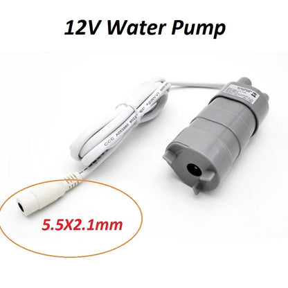 Best Sale 12V 24V 600L/H High Pressure Dc Submersible Water Pump Three-wire Micro Motor Water Pump with Adapter