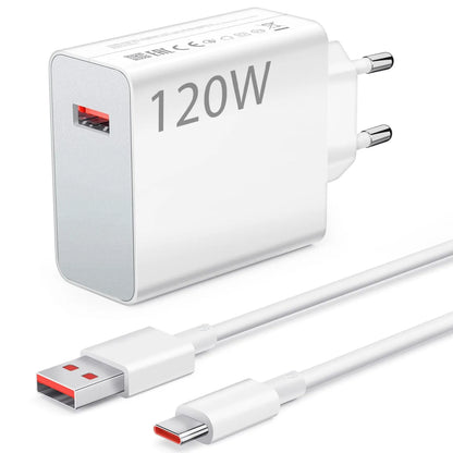 120W Charger For Xiaomi 14T 13T 13 12T 11T Pro 13 12 Lite 12X Redmi Note 12 11S 10S 10 9Pro Mi 11 Ultra 11i 10T Lite,Comes with a 1-meter Type-C charging cable