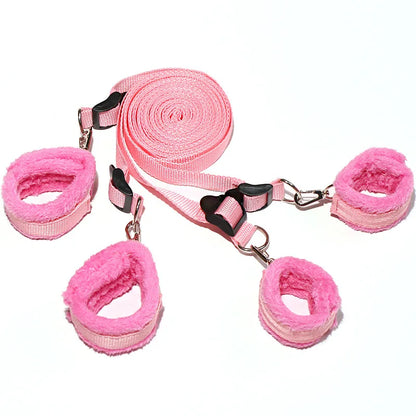 Couples Bed Handcuffs Sex Toys For Woman Bdsm Bondage Set Ankle Cuff Restraints Rope Strap Handcuffs Ankle Cuff Adult Game Goods