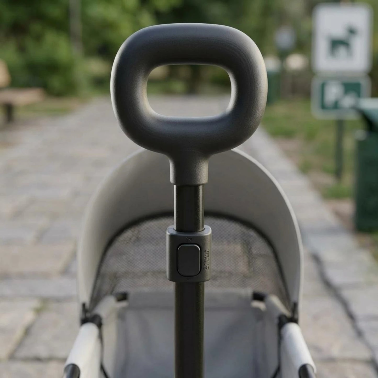 Foldable Pet Stroller Telescoping Handle Lightweight Pet Stroller Rolling Carrier Canopy Transport Body