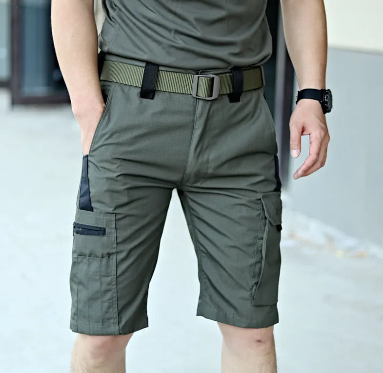 Camouflage Shorts Mens Summer Quick Drying Multiple Pockets Military Pants Outdoor Hiking Fishing Thin Shorts Male Jogger