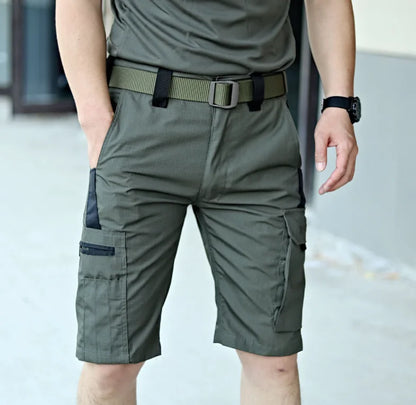 Camouflage Shorts Mens Summer Quick Drying Multiple Pockets Military Pants Outdoor Hiking Fishing Thin Shorts Male Jogger