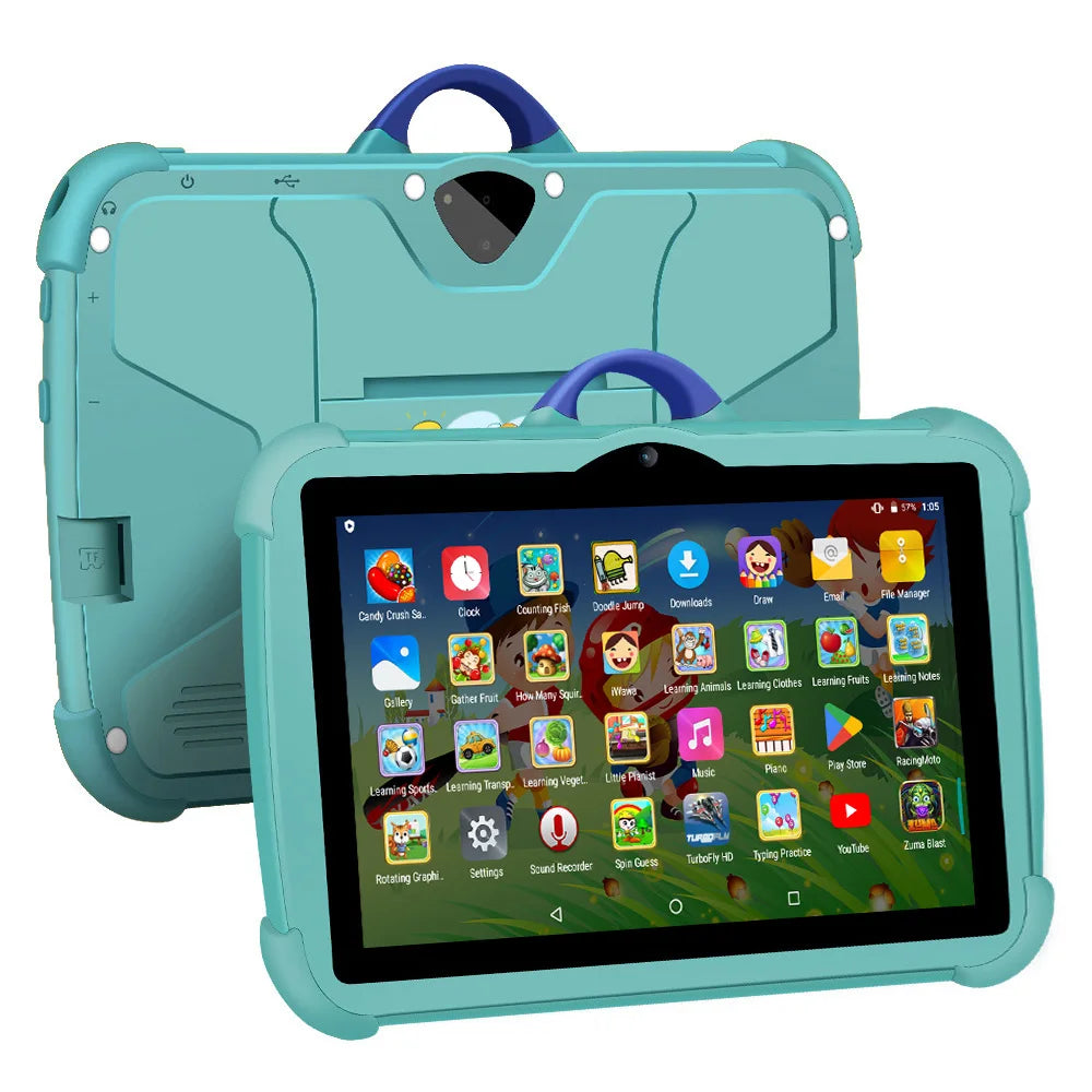 New 7 Inch Android 13 Learning Education Kids Tablets Quad Core 4GB RAM 64GB ROM Cheap Simple Children's Favorite Tablet Pc