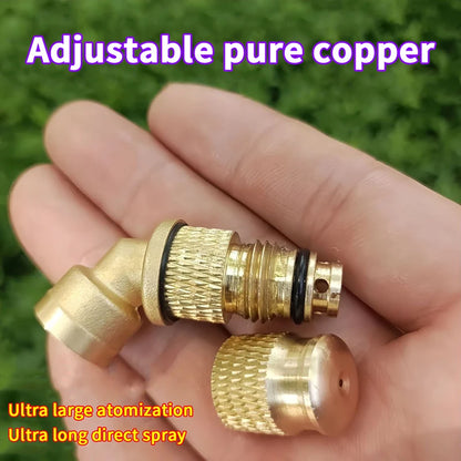 Sprayer Brass Atomization Nozzle Adjustable Spray Garden Medicine Cleaning Machine Agricultural Electric Sprayer Long Range