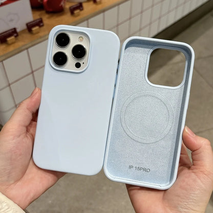 Liquid Silicone Magnetic For Magsafe Wireless Charge Phone Case for iPhone 17 Air 16 15 Plus 14 13 12 11 Pro Max Original Cover