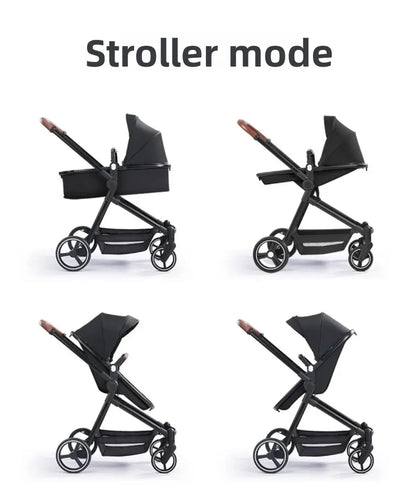 Portable pet stroller, dual-mode stroller that can carry both pets and babies at the same time, multifunctional and foldable,  pet carrier
