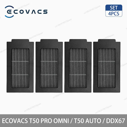 ECOVACS T50 PRO OMNI / T50  AUTO / DDX67 Robot Vacuum Cleaner Accessories Main Side Brush Hepa Filter Mop Cloth Dust Bag Parts