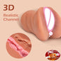 3D Flesh The Light Male Masturbation Artificial Vagina Ass Mouth Silicone 3 In 1 Adult Sex Toy Sex Doll For Man Pocket Pussy Ass
