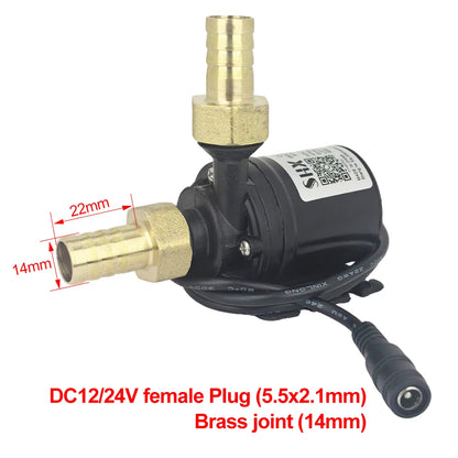 Ultra Quiet Water Pump Mini DC12V/24V Brushless Motor Submersible Aquarium Water Pump Adapter Pond Fountain For Fish Tank Garden