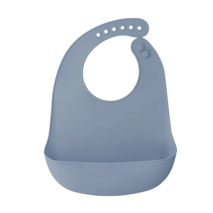 1PC Portable Baby Silicone Bib Ultra-thin Silicone Drool Bag Waterproof And Easy To Clean A Bib For Feeding Children And Infants