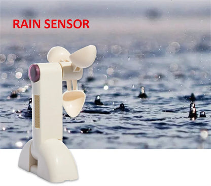 New Smart Wireless RF433 Wind Light Rain Sensor,only for Dooya RF433 Curtain Motor of Fixed Code,Open Close Window Automatically