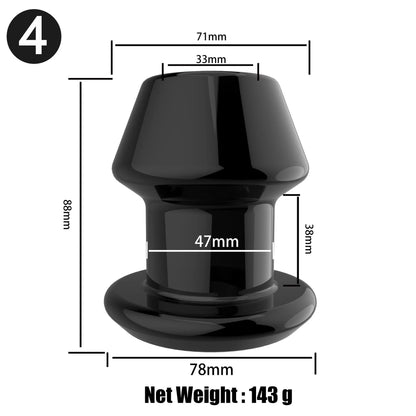 Hollow Vaginal Peephole Vaginal Peephole Anal Plug Vaginal Dilation Anal Dilation BDSM Enema Sex Toy Butt Plug for Men Women