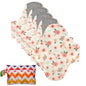 BIAI 5PCS Anti-slip Graphene Sanitary Pads With Wet Bag Reusable Care Pads Breathable Maternity Menstrual Pads For Women 20*23CM