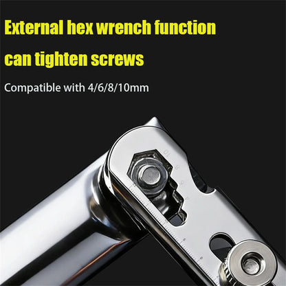6 in 1 Stainless Steel Utility Knife with Thickened Metal Knife Holder Multifunctional Wallpaper Multifunctional Utility Knife