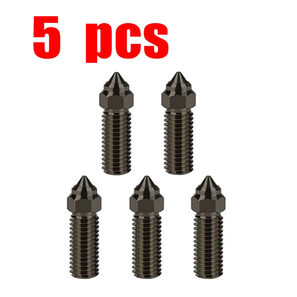 For Creality Ender 3 V3 KE K1/k1 Max Nozzle 0.4 0.6 0.8mm Nozzles Hard Steel Copper Plated Brass Genius Pro Vyper K1 Pro Hotend