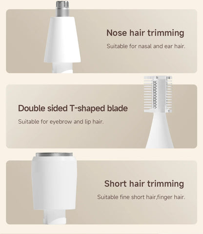 DOCOLAB Electric Razor Depilador Trimmer Shaver Epilator 4 In 1 Body Hair Removal Bekini Painless Cordless Gifts Men Women