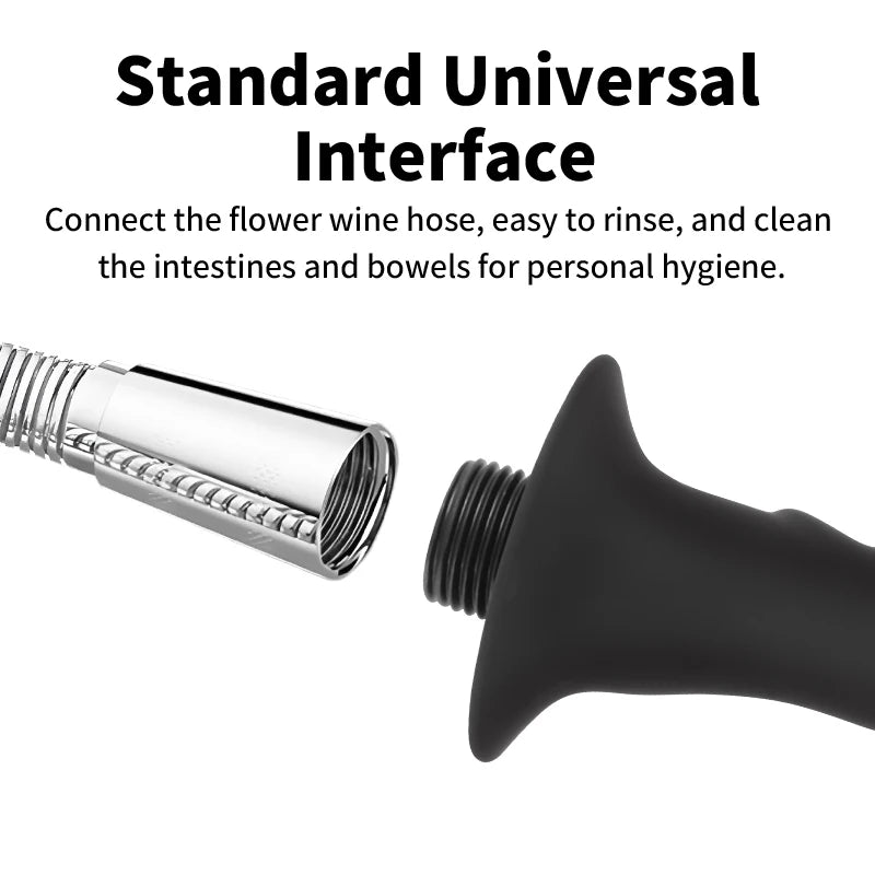 Soft Silicone Enema Kit  Multi Size Vaginal Anal Douche Heads  Professional Intimate Cleaning for Constipation Relief  Adult Toy