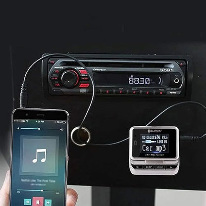 FM12B 1.44 Inch LCD Bluetooth Car MP3 Player Handsfree Wireless FM Transmitter Radio Adapter USB Car Charger Remote Control