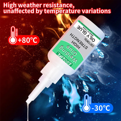 Loolifl50G High-Strength Oil-Based Welding Glue - Universal Oil-Based Welding Glue Suitable for Resin, Ceramics, Metal, Glass, Plastic, and Wood, Equipped with a Dispensing Device.