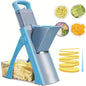 Adjustable Vegetable & Fruit Slicer Chopper, Multifunctional Kitchen Accessories with 4 Cutting Modes, Dicer & Julienne Cutter, Efficient Food Chopping Tool, Practical Kitchen Gadget for Home Daily Cooking Prep