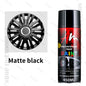 450ml Silver Series Alloy Automotive Wheel Repair Spray Paint - DIY Scratch Remover, Touch Up Paint Quick Matte Bright black