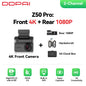 DDPAI Dash Cam Z50 Pro 4K HDR + 1080P Car DVR Night Vision Wi-Fi 6 GPS ADAS 24h Parking Monitor Front and Rear Camera Dashcam