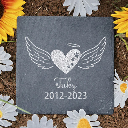 Personalized Pet Memorial Stone Custom Dogs Name of Death Personalized Pet Loss Gifts Dog Grave Marker Plaque Tombstone Custom