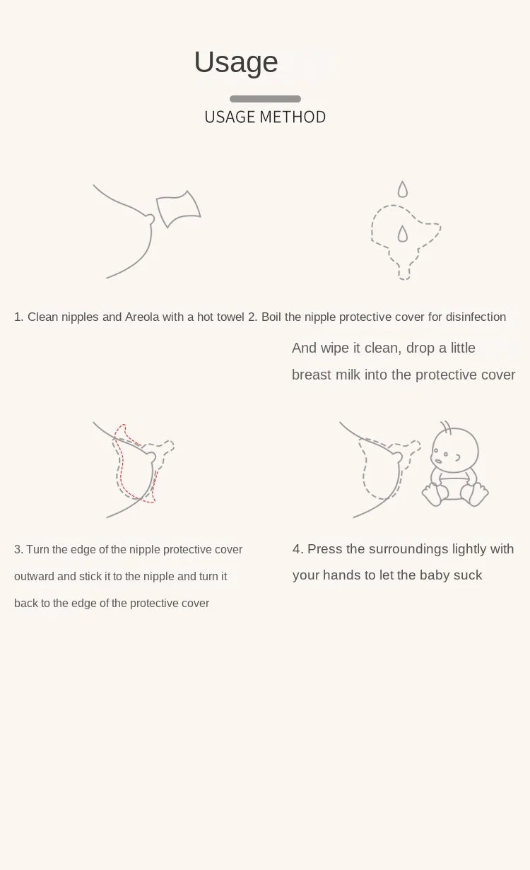 Silicone Nipple Protector Breastfeeding Mother Protection Shields Milk Cover Popular Milk Nipple Anti-overflow Breast Pad New