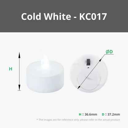 LED Flame Tea Light Candle Set Warm White for Bambu Lab Creator Program 3D Printer Accessories