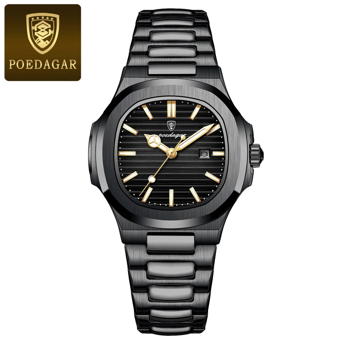 POEDAGAR Top Exquisite Women's Wristwatch Waterproof Luminous Date Fashion Ladies Watches Stainless Steel Quartz Watch For Woman