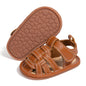Summer Retro Unisex Baby Beach Sandals Wrap Toe Breathable Anti-slip Wear-resistance Braided Sandals Baby Toddler Shoes