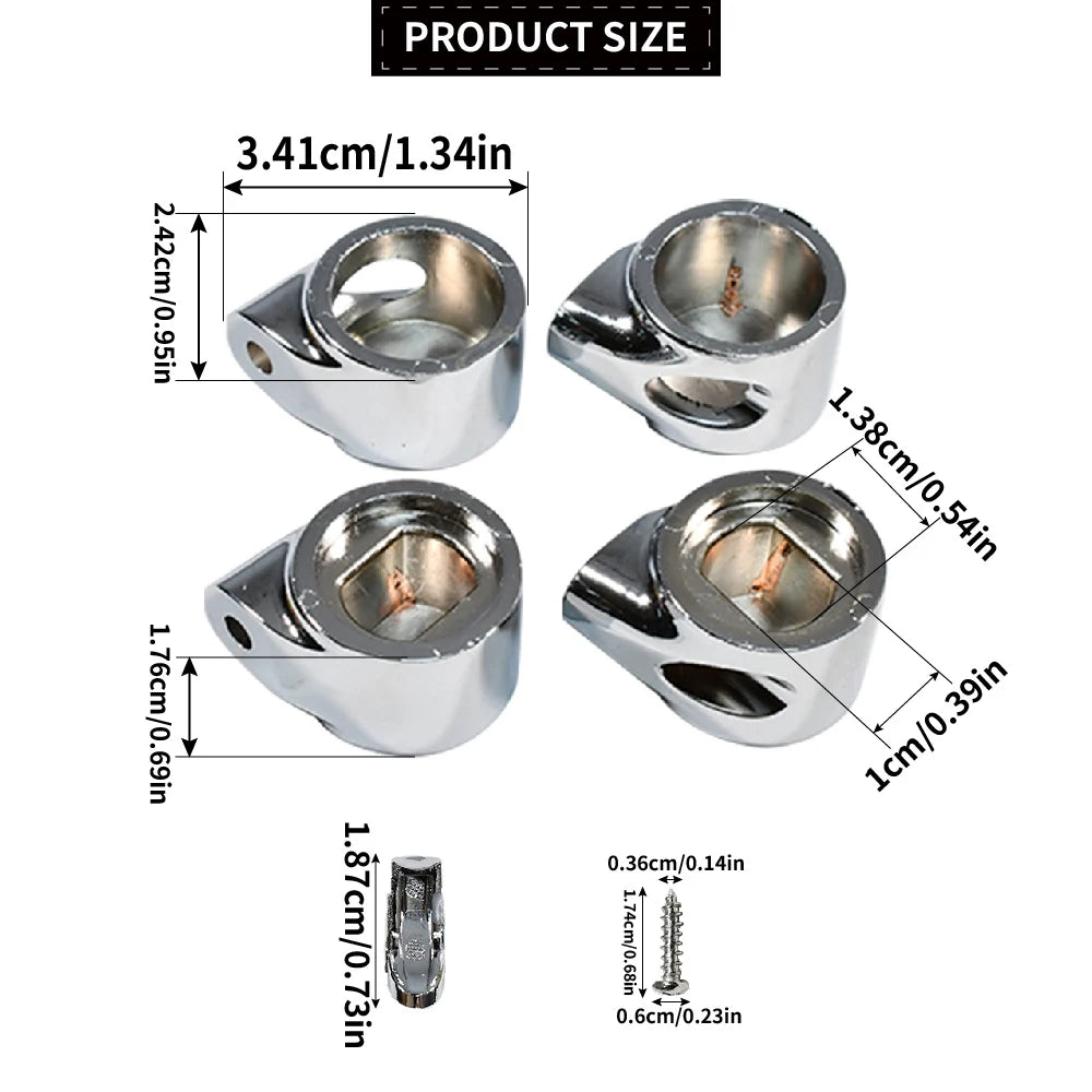 AI0001100R For Roca Dama Giralda Senso & Hall Soft Close Toilet Seat Hinge Metal End Caps Only