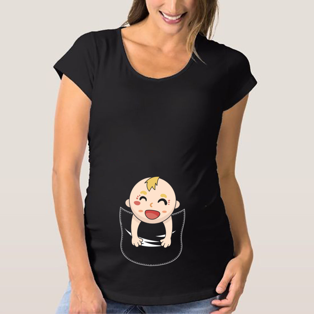 Maternity T Shirts for Women Cute Funny Graphic Pregnancy Gifts Summer Casual Mama Pregnancy Blouses Clothes