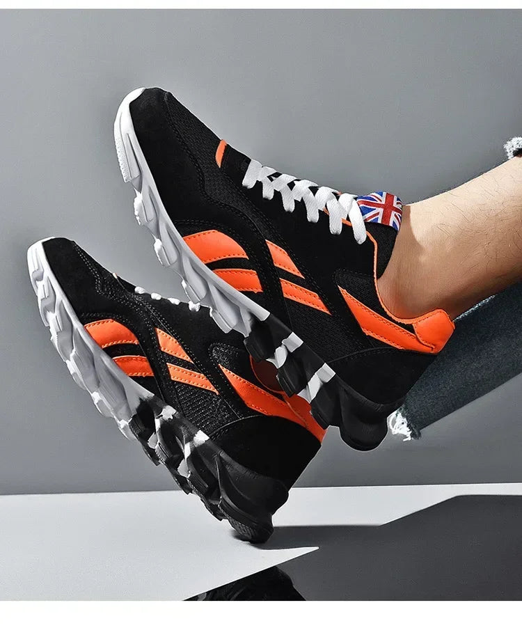 Brand Trend Size 38-48 Men's Wear-resistant Cushioning Thick-soled Fitness Sneakers Outdoor Breathable Running Shoes for Men