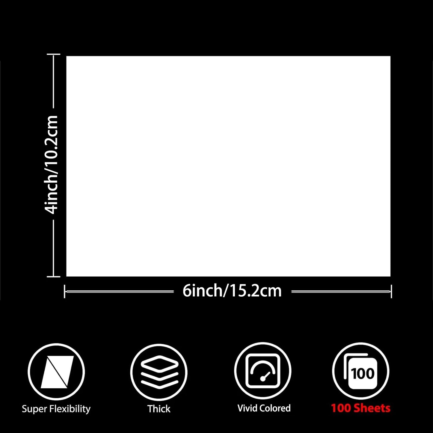 HUSPER 4x6 Inch 180gsm Single-Side Glossy Photo Paper 100 Sheets Inkjet Compatible Photo Printing Paper 102x152mm Grey Back