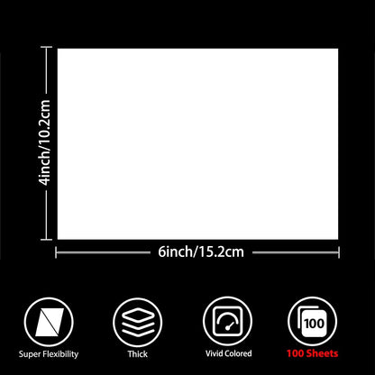 HUSPER 4x6 Inch 180gsm Single-Side Glossy Photo Paper 100 Sheets Inkjet Compatible Photo Printing Paper 102x152mm Grey Back