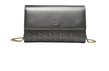 CH Women Crossbody Bag Splicing Letter Print Metal Chain Shoulder Purse PU Leather Flap Small Ladies Evening Clutch Handbag Gift