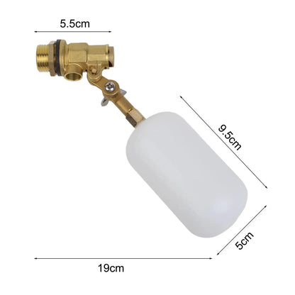 1/2'' Water Float Valve For Pond Float Valve For Automatic Water Bowl Horse Goat Sheep Pig Dog Water Trough Livestock Supplies