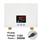 110V 220V Instant Water Heater Kitchen Bathroom Wall Mounted Electric Water Heater Hot Water Shower with LCD Temperature Display