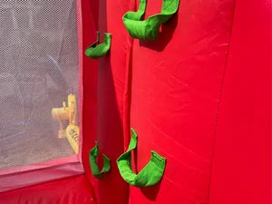 KF Bounce House with Slide Commercial Bouncy Castle for Age 8-12 Inflatable Bounce House with Blower for Outdoor Party