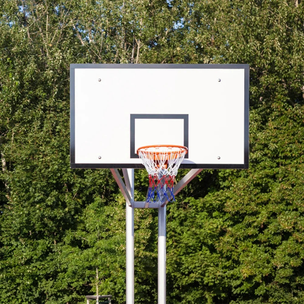 1-5PCS Basketball Net All-Weather Basketball Net Tri-Color Basketball Hoop Net Powered Basketball Hoop Basket Rim Net 농구골대