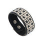 New Punk Dark PU Bracelet For Women Men Hip Hop Rock Chain Multi Layered Bracelet Trend Retro Gothic Jewelry Dancer Accessories