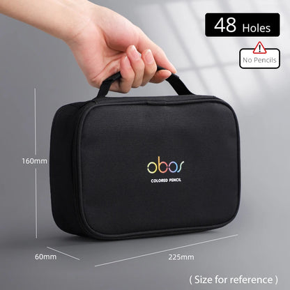 48/72/120/150/200 Holes Colored Lead Pencils Storage Bag Large Capacity Case Box Holder School Supplies Stationery Student