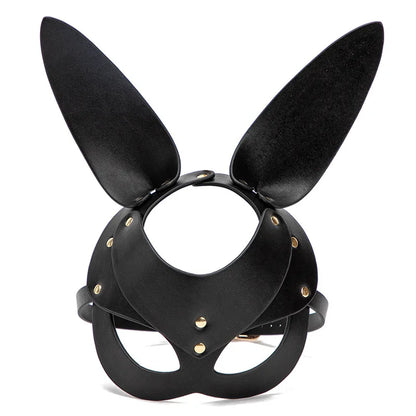 3 Colors Sexy Leather Mask Bunny Girl Cosplay Masquerade Erotic Halloween Carnival Party Masks Bdsm Bondage Games Fetish Mask