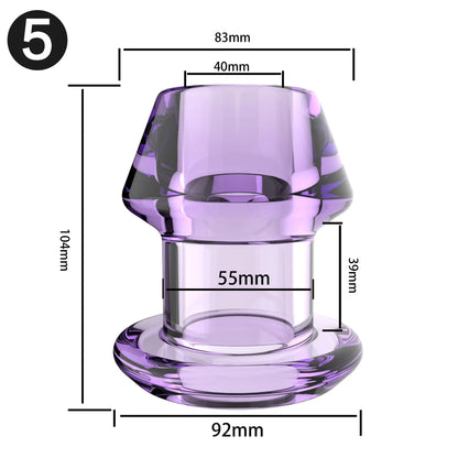 Hollow Vaginal Peephole Vaginal Peephole Anal Plug Vaginal Dilation Anal Dilation BDSM Enema Sex Toy Butt Plug for Men Women
